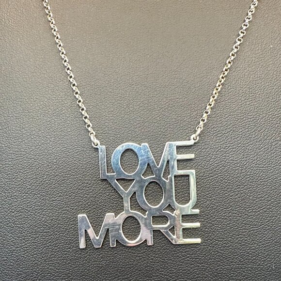 Dyadema “LOVE YOU MORE” Sterling Silver Necklace - Picture 4 of 14